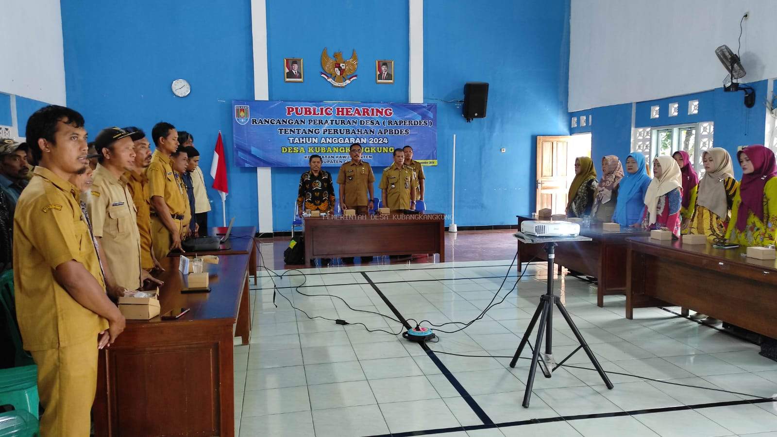 PUBLIC HEARING RAPERDES tentang APBDes Perubahan Tahun 2024