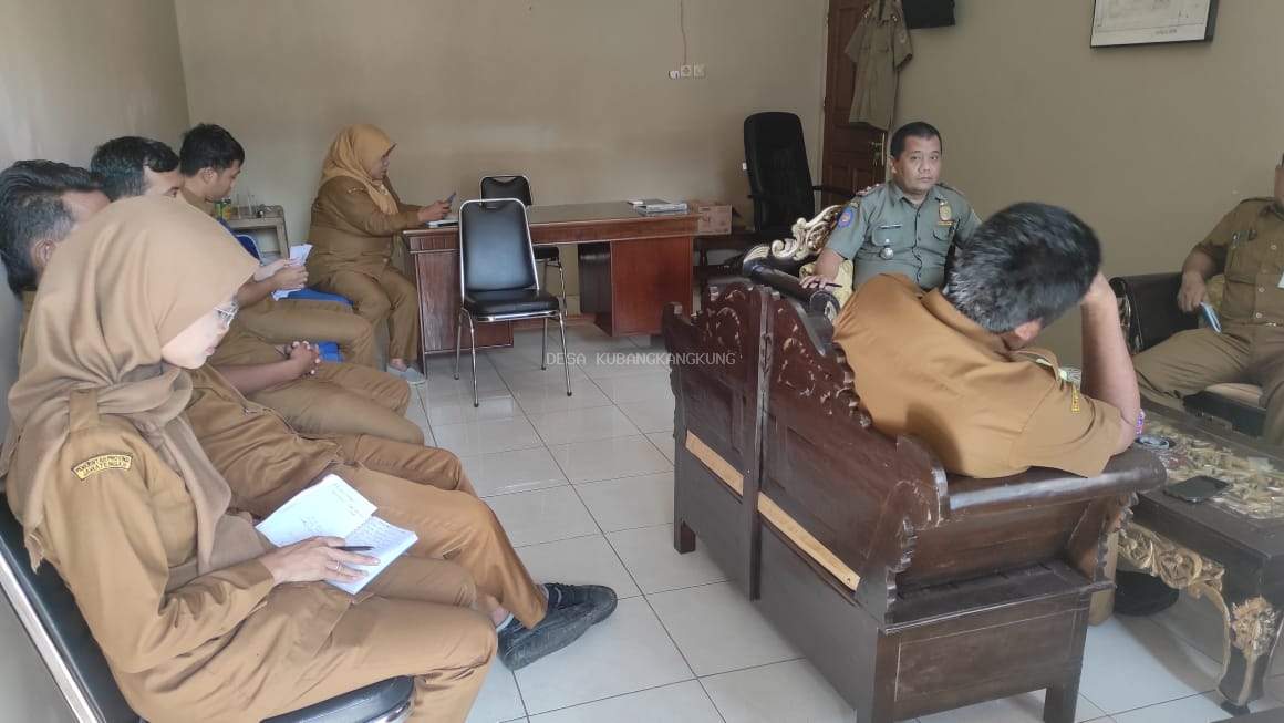Rakor Perangkat Desa Kubangkangkung 27 Mei